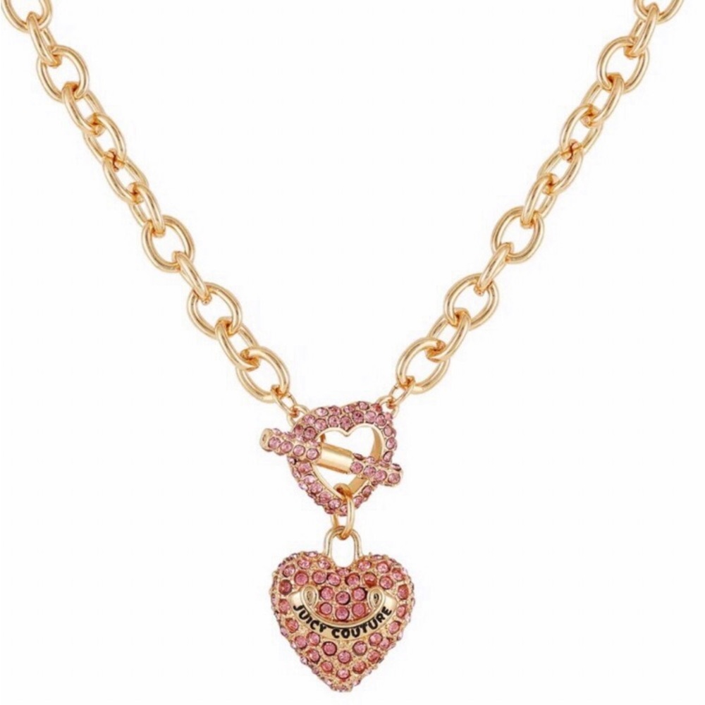 SALE rare pink diamanté juicy couture necklace